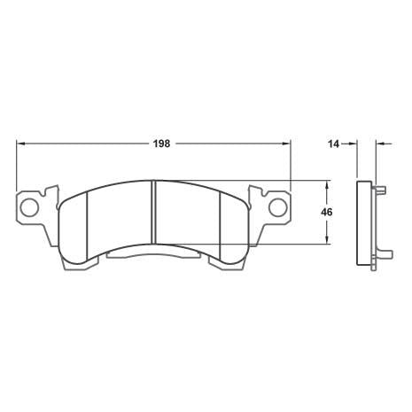Performance Friction 0052.01.14.44 Racing Pad - 01 Compound - Shifted Motorsports