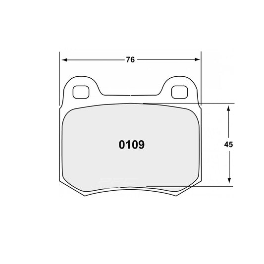 PFC Subaru Impreza WRX STI (2001-2014) Rear Brake Pads - 11 Compound - 0109.11.16.44