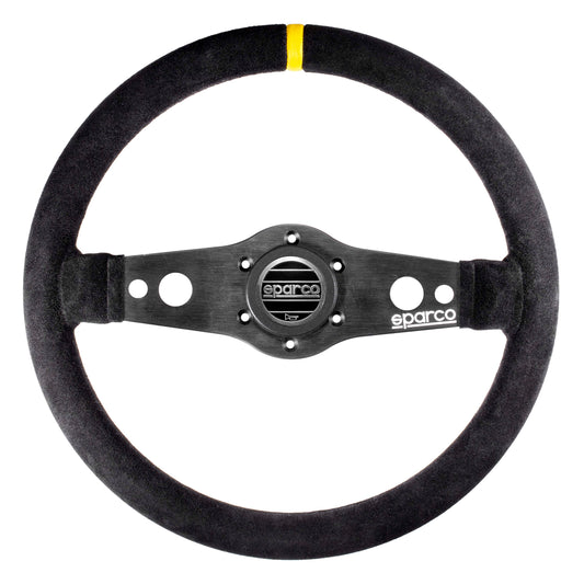 Sparco R-215 Flat Steering Wheel - Leather - Shifted Motorsports