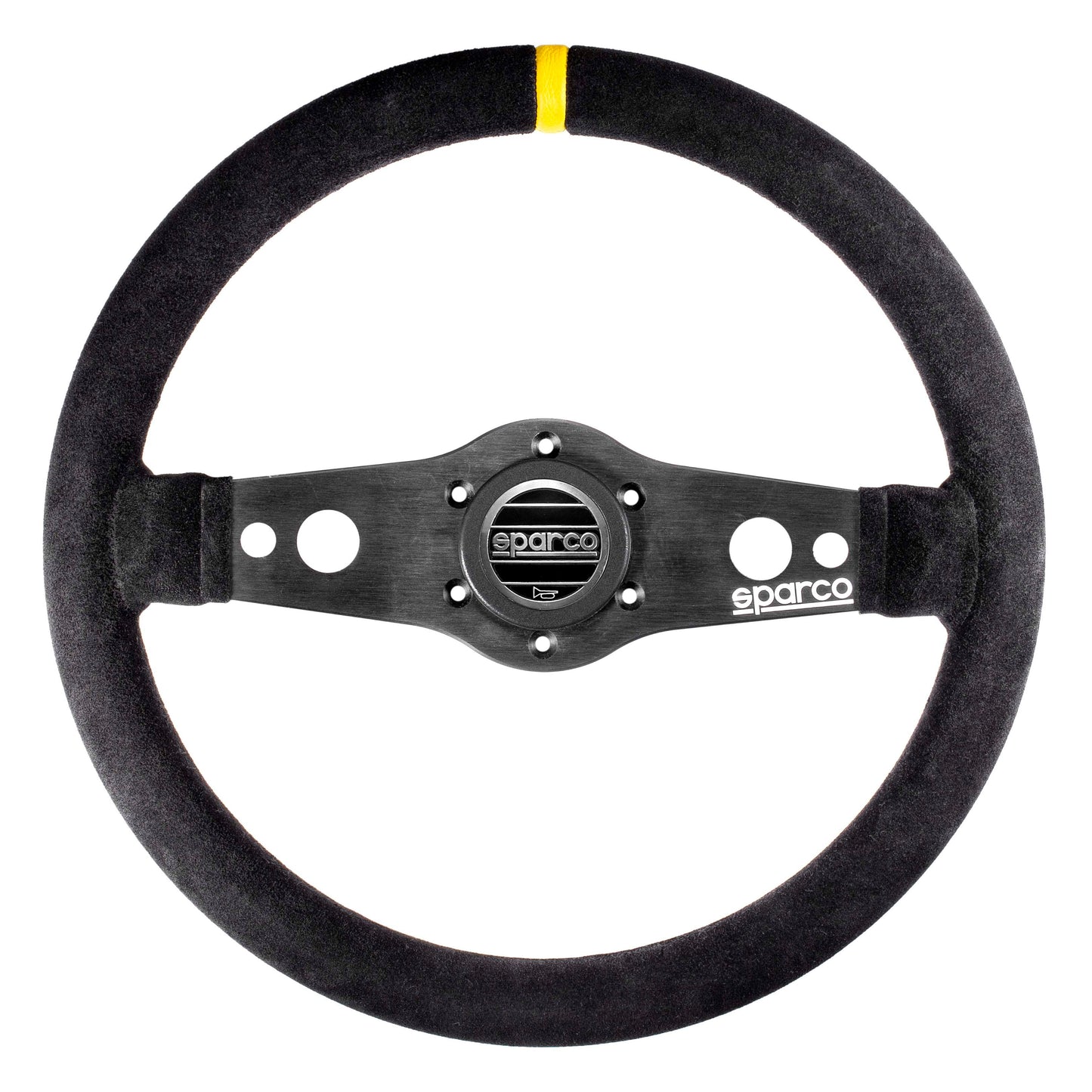 Sparco R-215 Flat Steering Wheel - Suede - Shifted Motorsports
