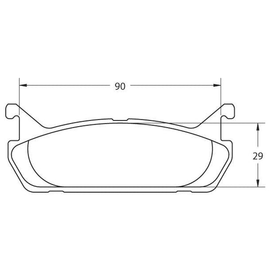 PFC Spec Miata (NA 1.6L) Rear Brake Pads - 08 Compound - 0458.08.13.44