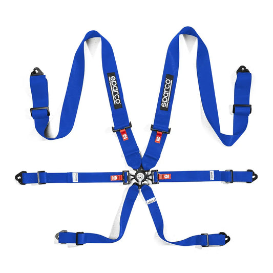 Sparco FIA H-3 Competition 6-Point Aluminum Racing Harness - Shifted Motorsports