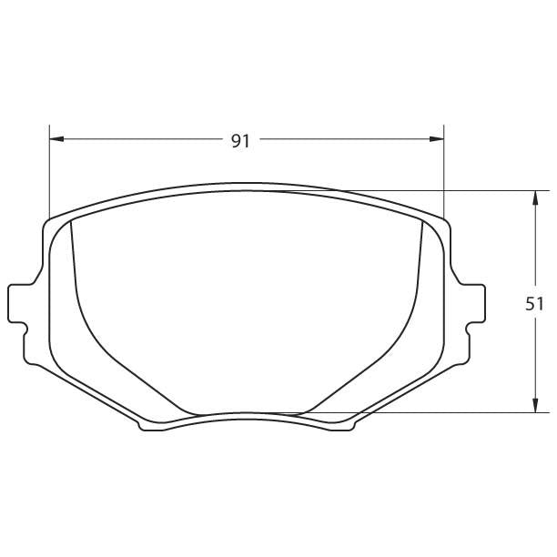 Performance Friction 0635.97.13.44 Racing Pad - 97 Compound - Shifted Motorsports
