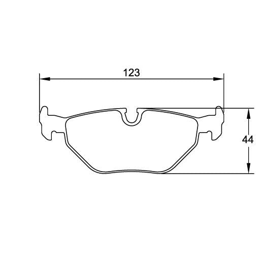 Pagid U-1285 Yellow Racing Pad - RS29 Compound - Shifted Motorsports