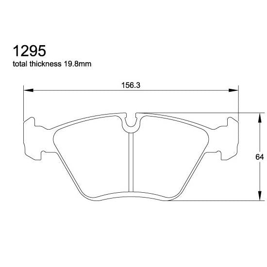 Pagid U-1295 Yellow Racing Pad - RS29 Compound - Shifted Motorsports