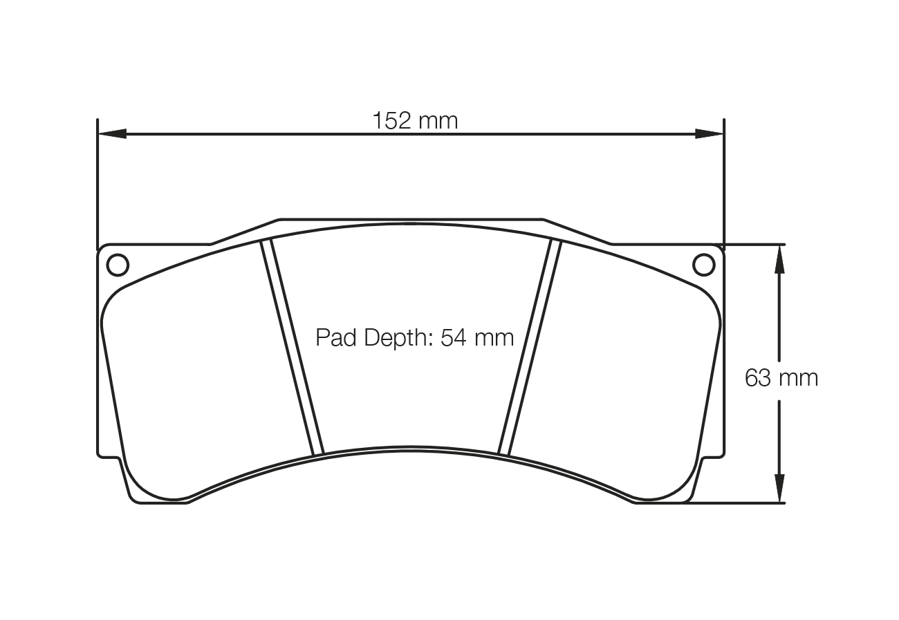 Pagid U-1539 Racing Pads - RST-3 Compound - Shifted Motorsports