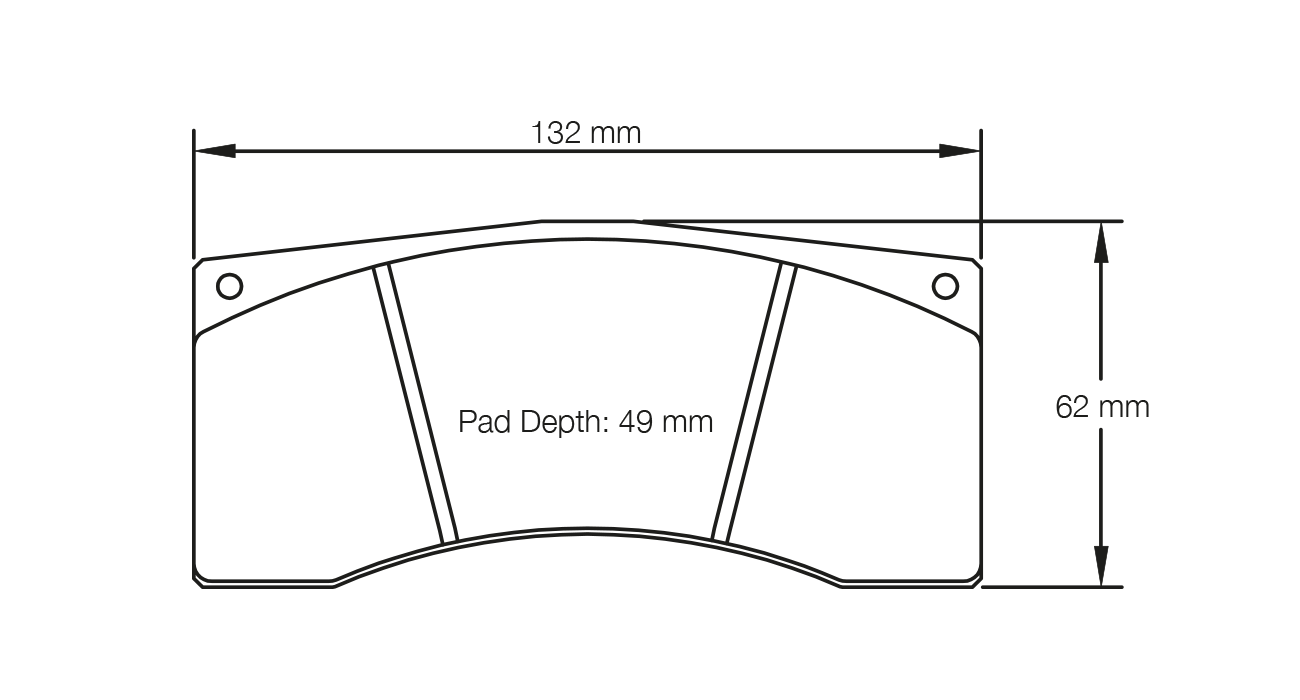 Pagid U-1607 Racing Pads - RST-3 Compound - Shifted Motorsports
