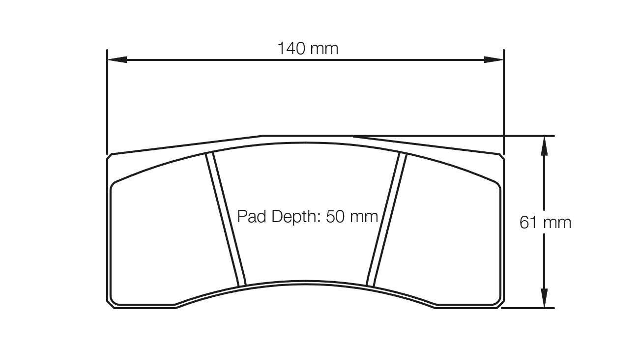 Pagid U-1896 Racing Pads - RSL-1 Compound - Shifted Motorsports