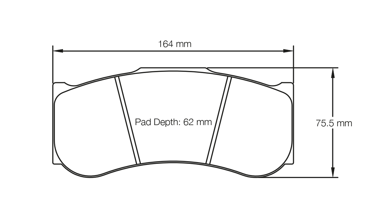 Pagid U-2019 Racing Pads - RST-1 Compound - Shifted Motorsports