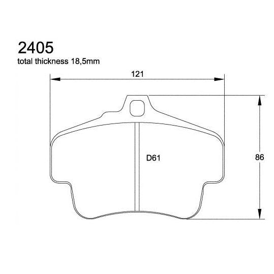 Pagid U-2405 Sport Brake Pad - Shifted Motorsports