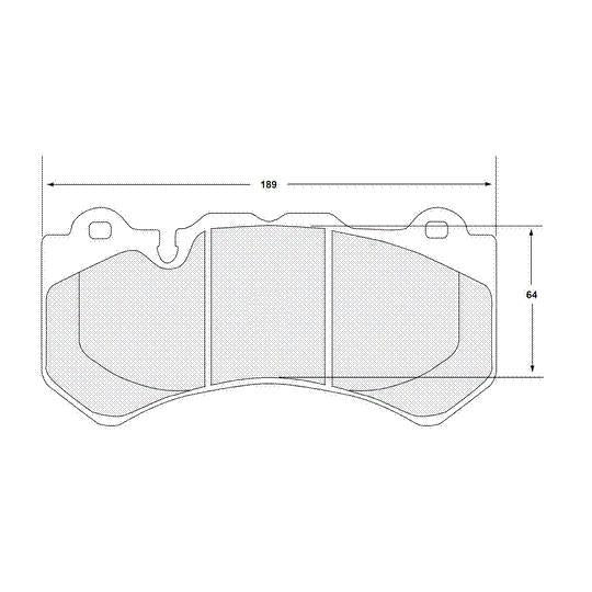 Performance Friction 4362.08.19.44 Racing Pad - 08 Compound - Shifted Motorsports