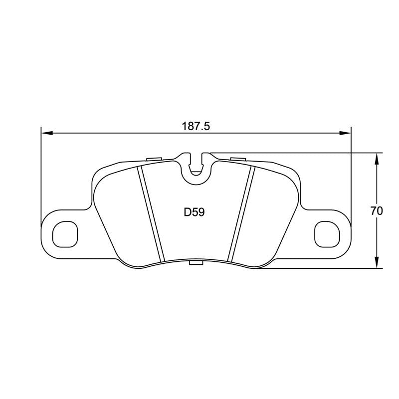 Pagid U-4909 Yellow Racing Pad - RS29 Compound - Shifted Motorsports