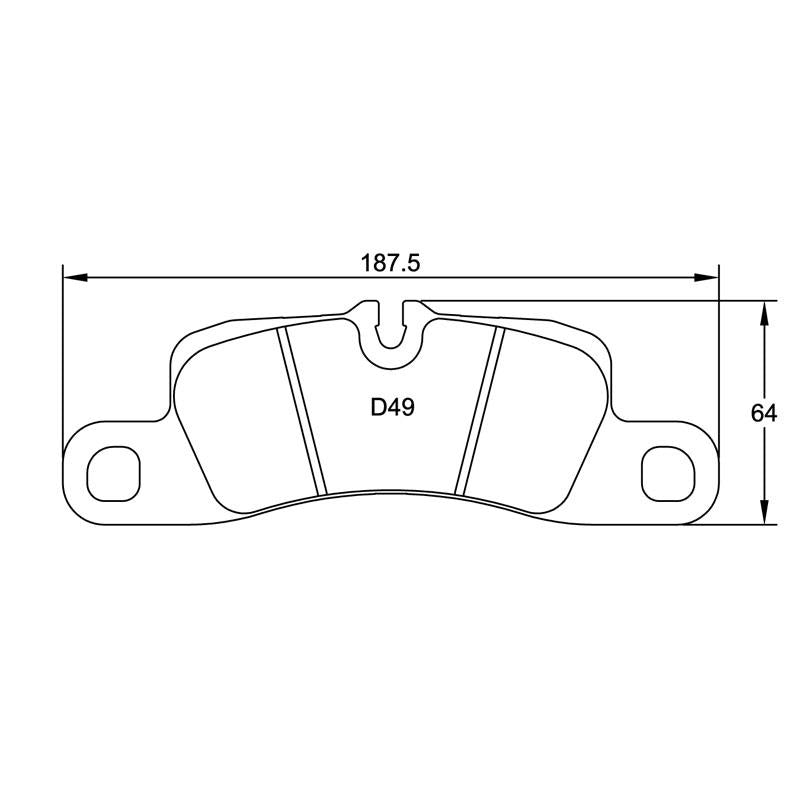Pagid U-4918 Yellow Racing Pad - RS29 Compound - Shifted Motorsports