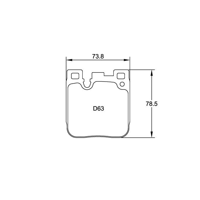 Pagid U-4933 Yellow Racing Pad - RS29 Compound - Shifted Motorsports