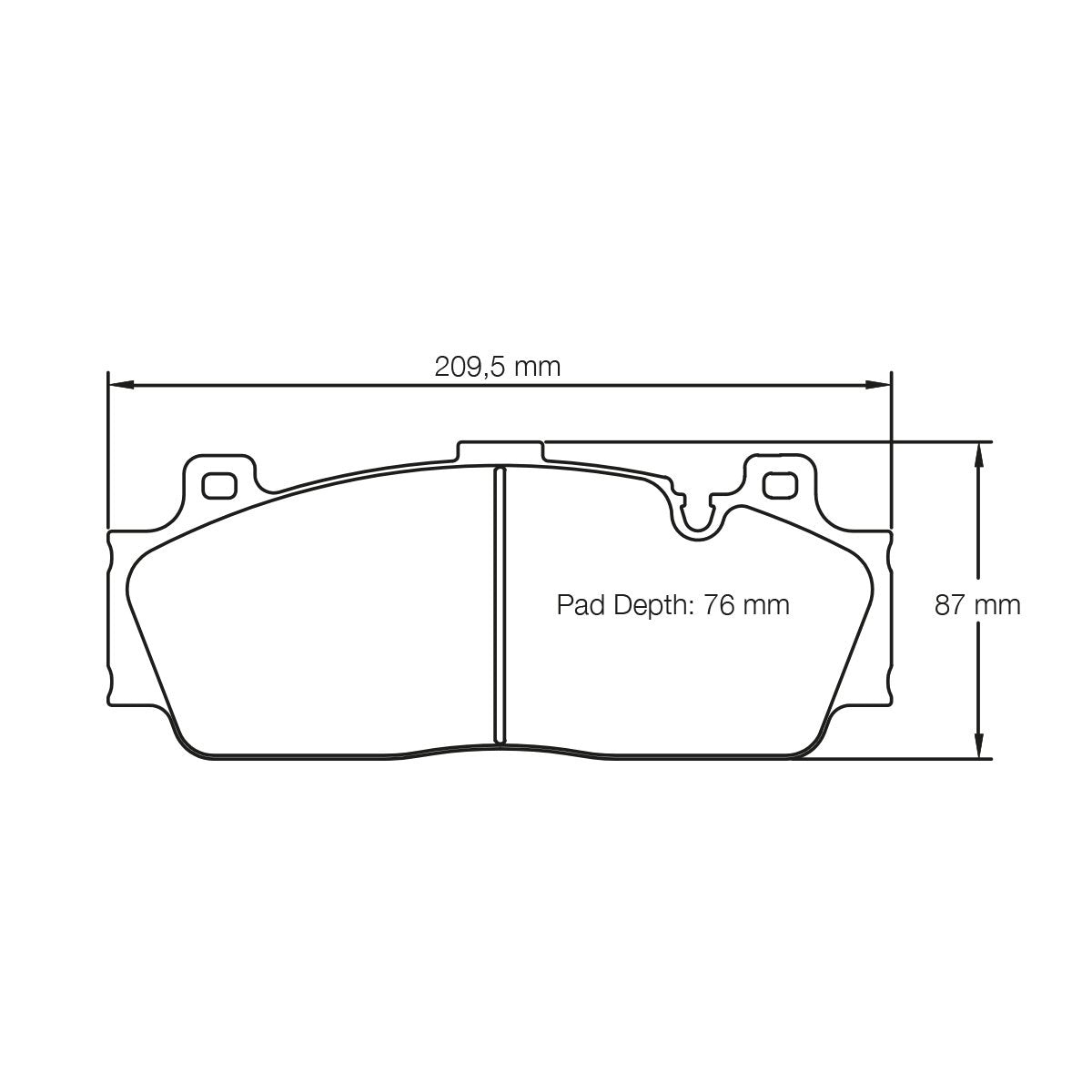 Pagid U-4934 Yellow Racing Pad - RS29 Compound - Shifted Motorsports