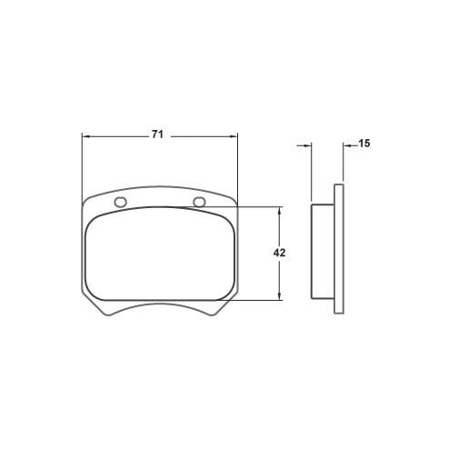 Performance Friction 7720.11.15.44 Racing Pad - 11 Compound - Shifted Motorsports