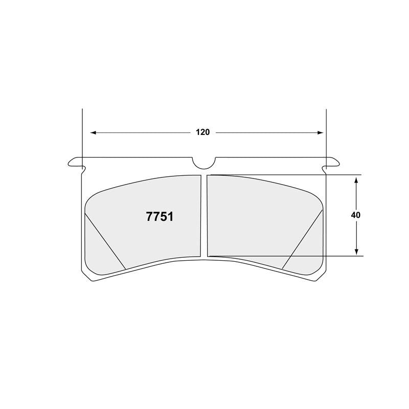 Performance Friction 7751.11.20.44 Racing Pad - 11 Compound - Shifted Motorsports