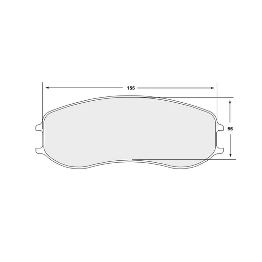 PFC Porsche 991 Cup / Cayman GT4 Clubsport Front Brake Pads - 82 Compound - 7968.82.28.44