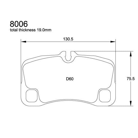 Pagid U-8006 Black Racing Pad - RS14 Compound - Shifted Motorsports