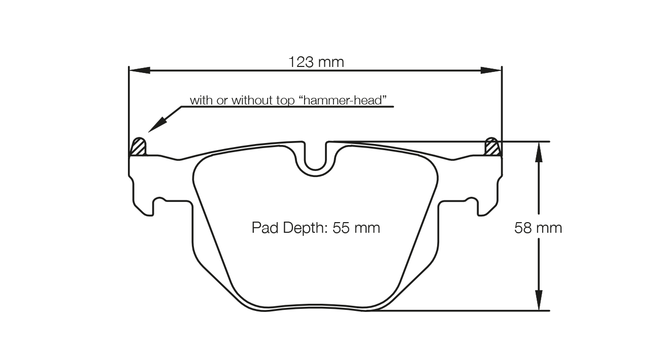 Pagid U-8051 Yellow Racing Pads - RS19 Compound - Shifted Motorsports