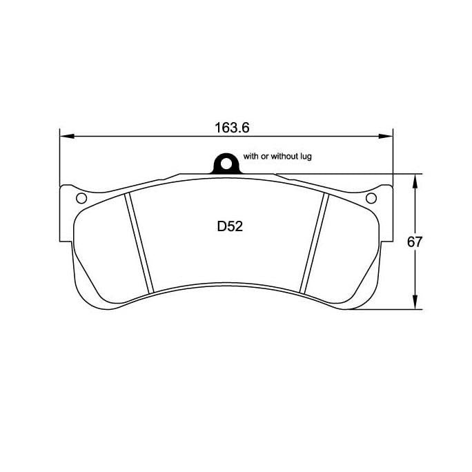 Pagid U-8087 Racing Pad - RST-1 Compound - Shifted Motorsports