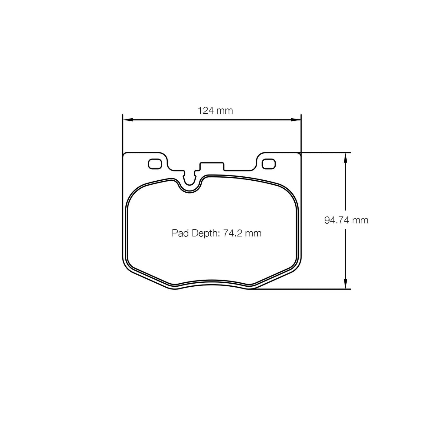 Pagid U-8275 Yellow Racing Pad - RS29 Compound - Shifted Motorsports