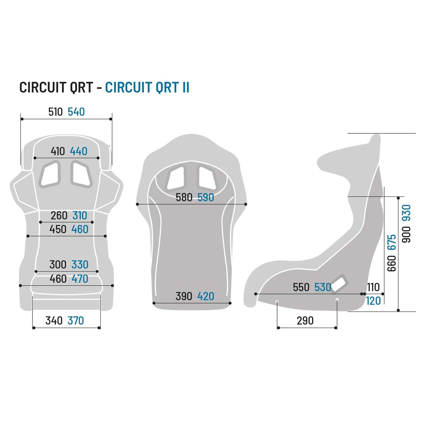 Sparco Circuit II QRT Fiberglass Racing Seat - Shifted Motorsports