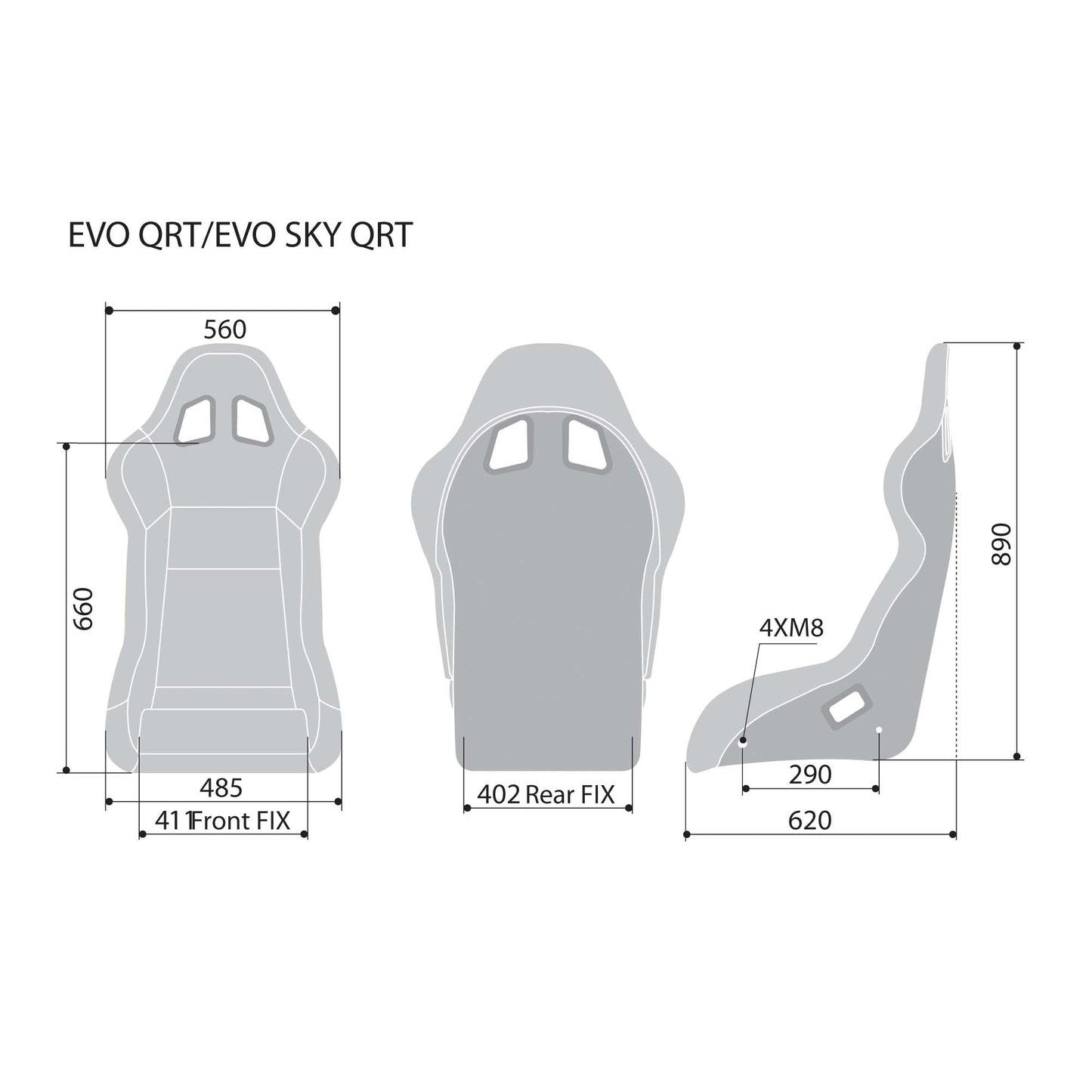Sparco Evo QRT X Fiberglass Racing Seat - Shifted Motorsports