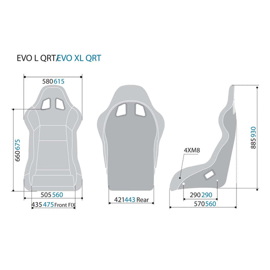 Sparco Evo L QRT Fiberglass Racing Seat - Shifted Motorsports