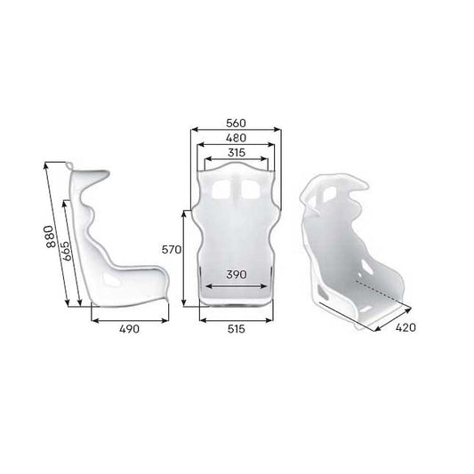 OMP HTE-R Racing Seat