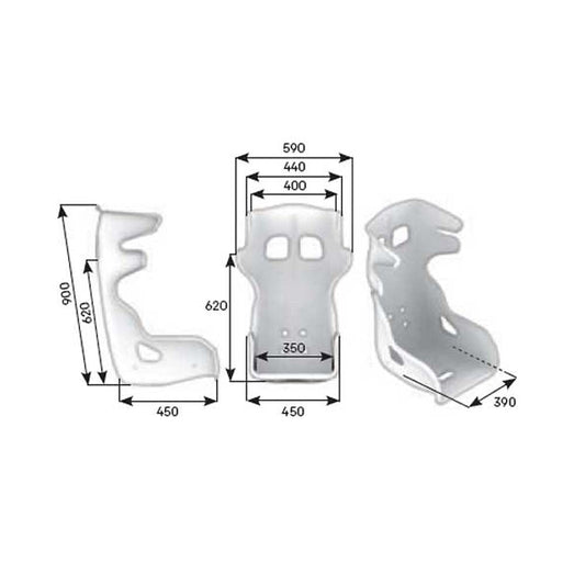 OMP HTE Evo Carbon Racing Seat