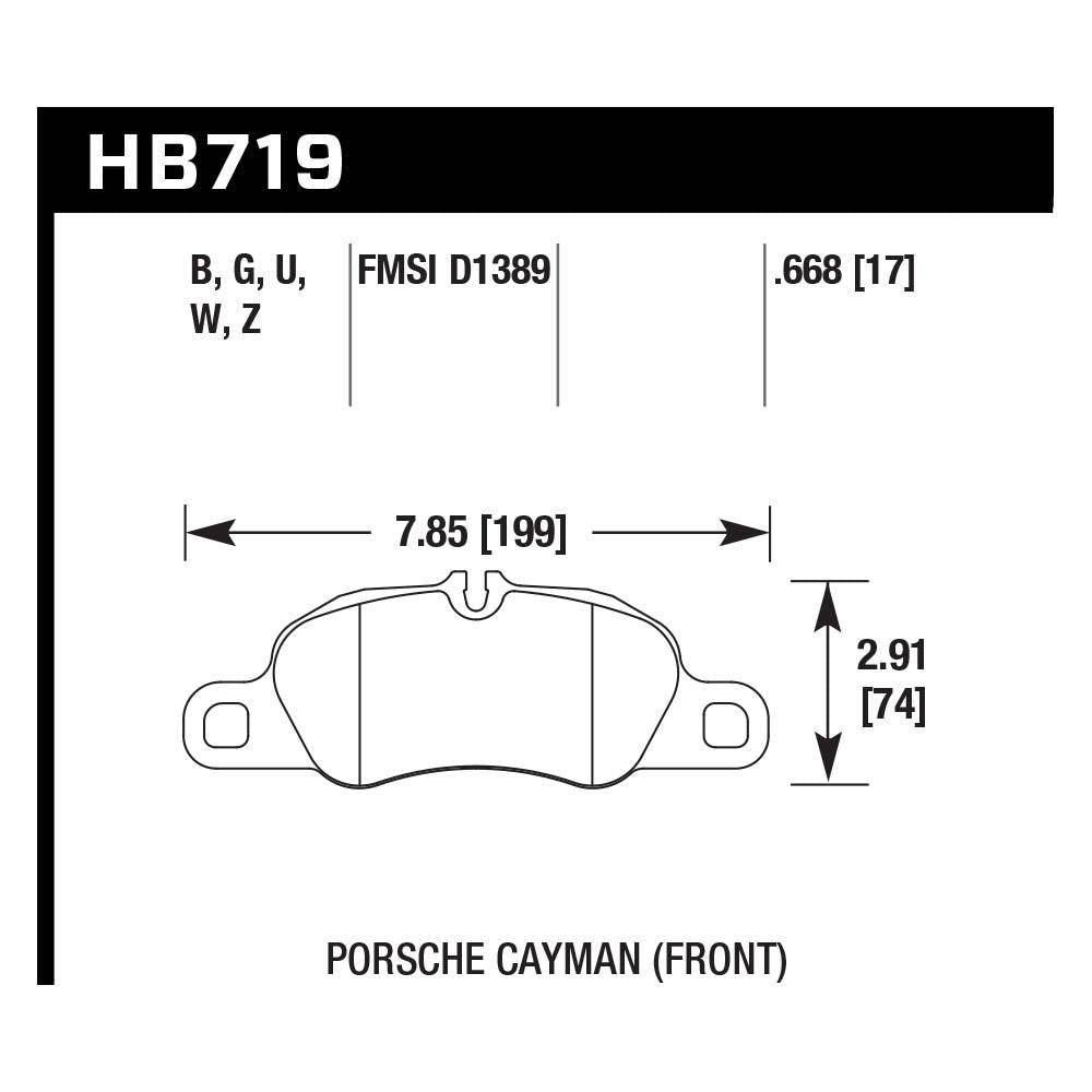Hawk HB719B.668 Street Performance Pad - HPS 5.0 Compound - Shifted Motorsports