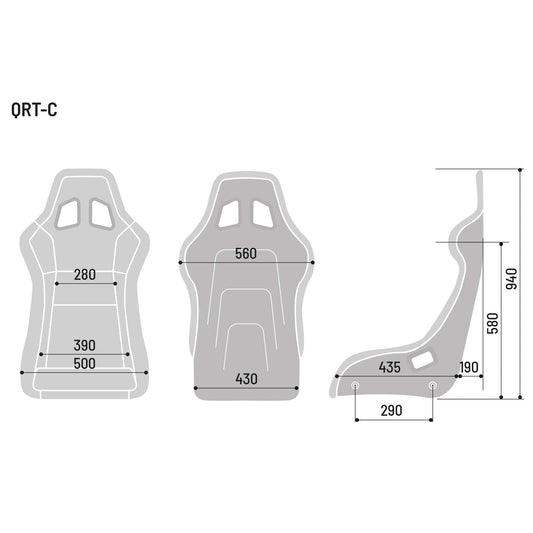 Sparco QRT-C Carbon X Racing Seat - Shifted Motorsports