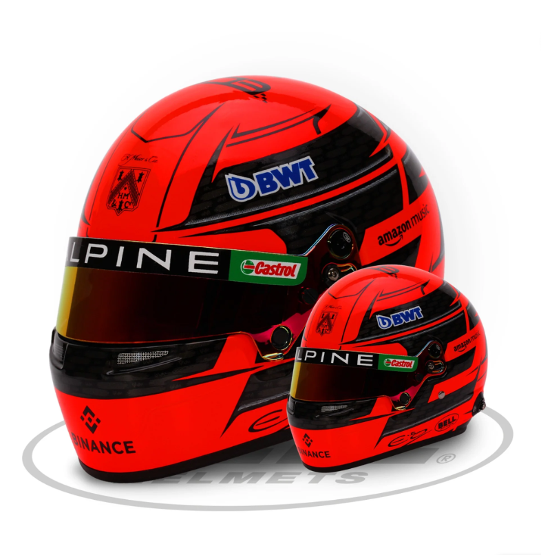 Bell Esteban Ocon 2024 Mini Helmet - Shifted Motorsports