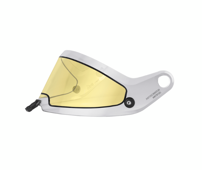 Stilo ST6 Yellow Double Glaze Visor - Shifted Motorsports