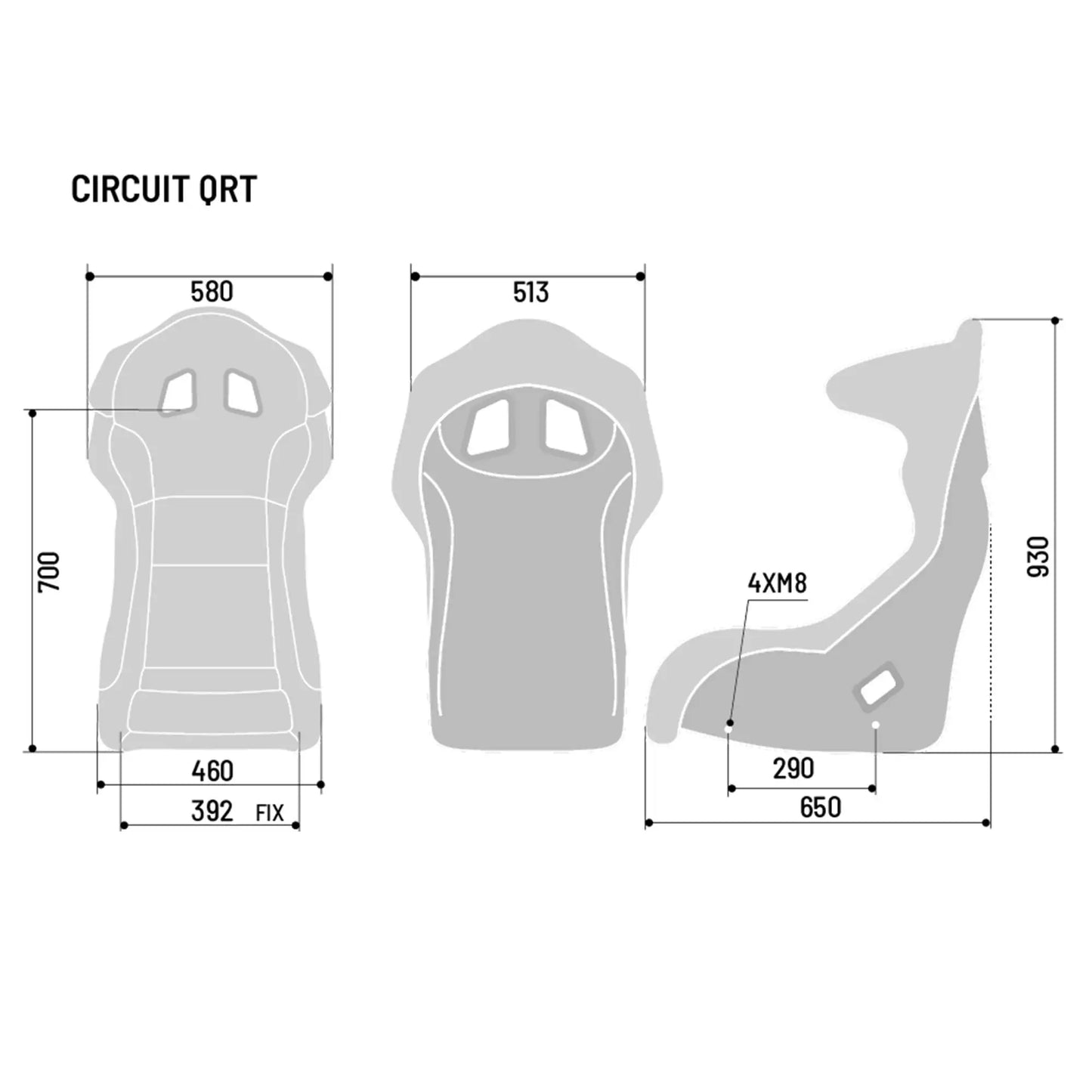 Sparco Circuit QRT Fiberglass Racing Seat - Shifted Motorsports