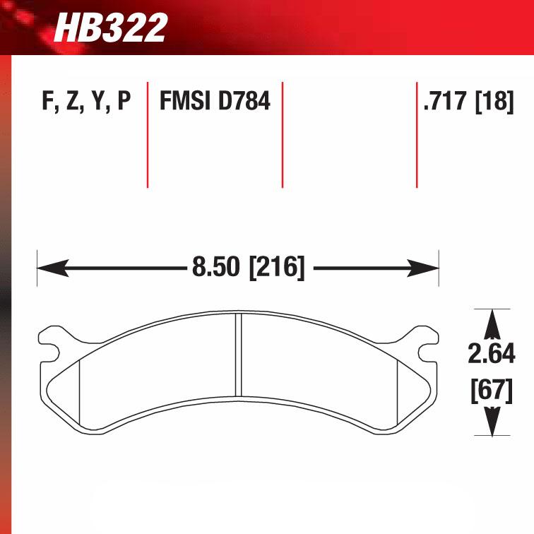 Hawk HB322Y.717 LTS Truck/SUV Street Pad - Shifted Motorsports
