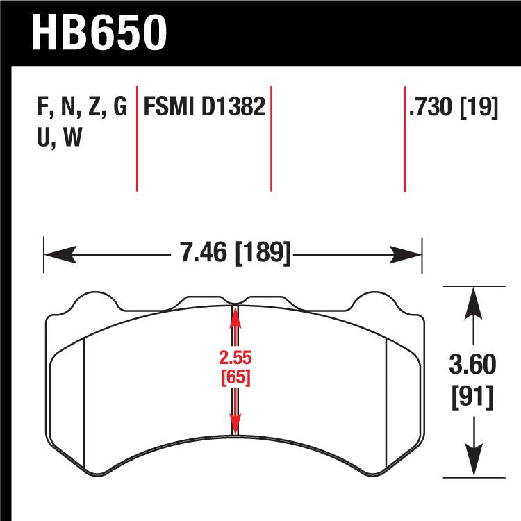 Hawk HB650Z.730 Performance Ceramic Street Pad - Shifted Motorsports