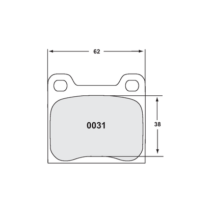 PFC Classic Porsche 911 1969-83 Rear Brake Pads - 11 Compound - 0031.11.15.44