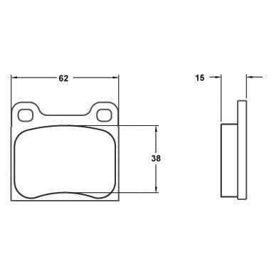 Performance Friction 0031.11.15.44 Racing Pad - 11 Compound - Shifted Motorsports