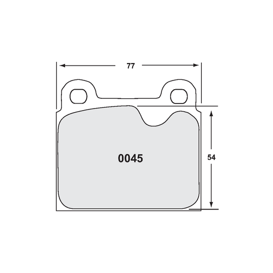 PFC Classic Porsche 911 1978-83 Front Brake Pads - 20 Compound Street/Track - 0045.20.15.44