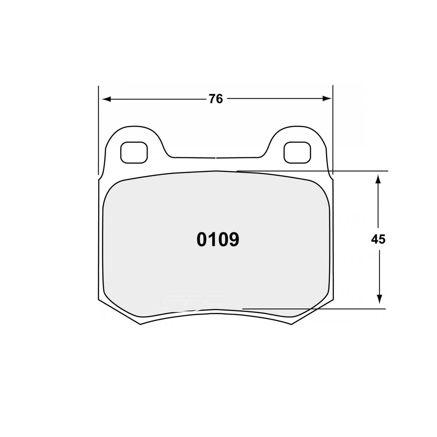 Performance Friction 0109.11.16.44 Racing Pad - 11 Compound - Shifted Motorsports