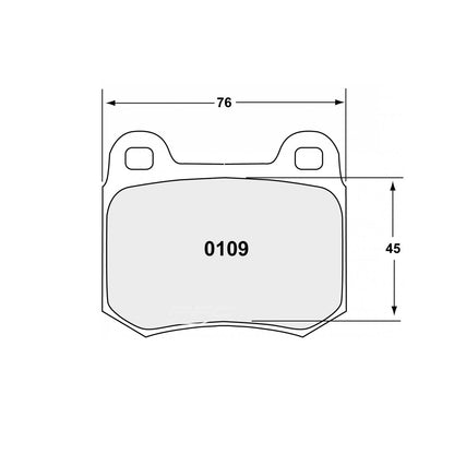 Performance Friction 0109.11.16.44 Racing Pad - 11 Compound - Shifted Motorsports
