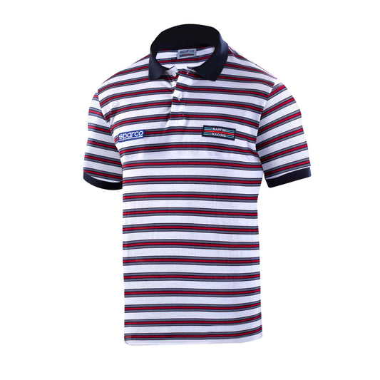 Sparco Martini Replica Striped Polo Shirt - Shifted Motorsports