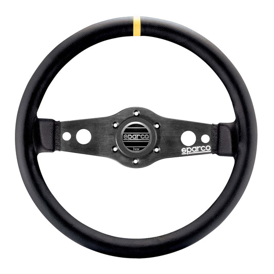 Sparco R-215 Flat Steering Wheel - Leather - Shifted Motorsports