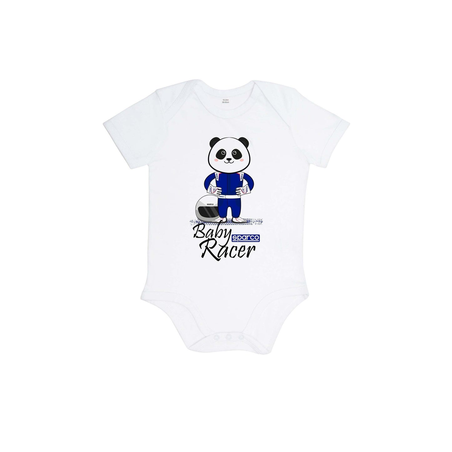 Sparco Baby Racer Onesie (3-6, White) - Shifted Motorsports