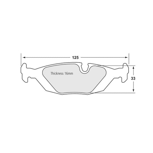 Performance Friction 0279.08.16.44 Racing Pad - 08 Compound - Shifted Motorsports