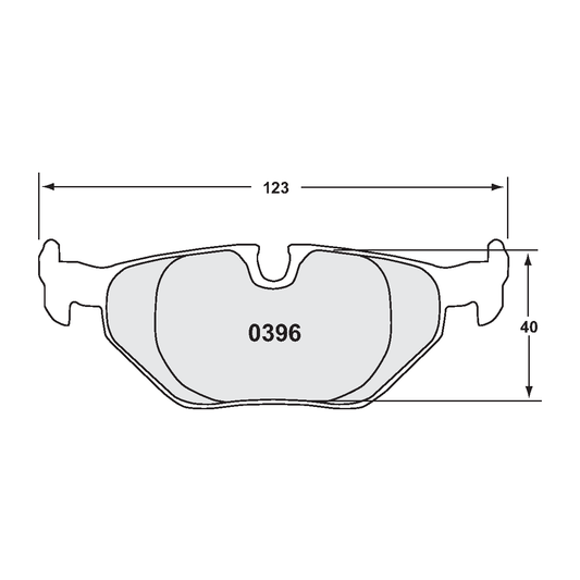 PFC BMW E36/E46 Rear Brake Pads - 08 Compound - 0396.08.17.44