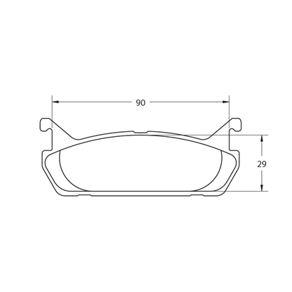 PFC Spec Miata (NA 1.6L) Rear Brake Pads - 97 Compound - 0458.97.13.44