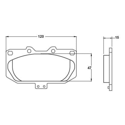 Performance Friction 0460.11.15.44 Racing Pad - 11 Compound - Shifted Motorsports